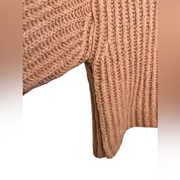 Free People Alpaca & Wool Blend Papaya Chunky Knit Sweater - Picture 6 of 12